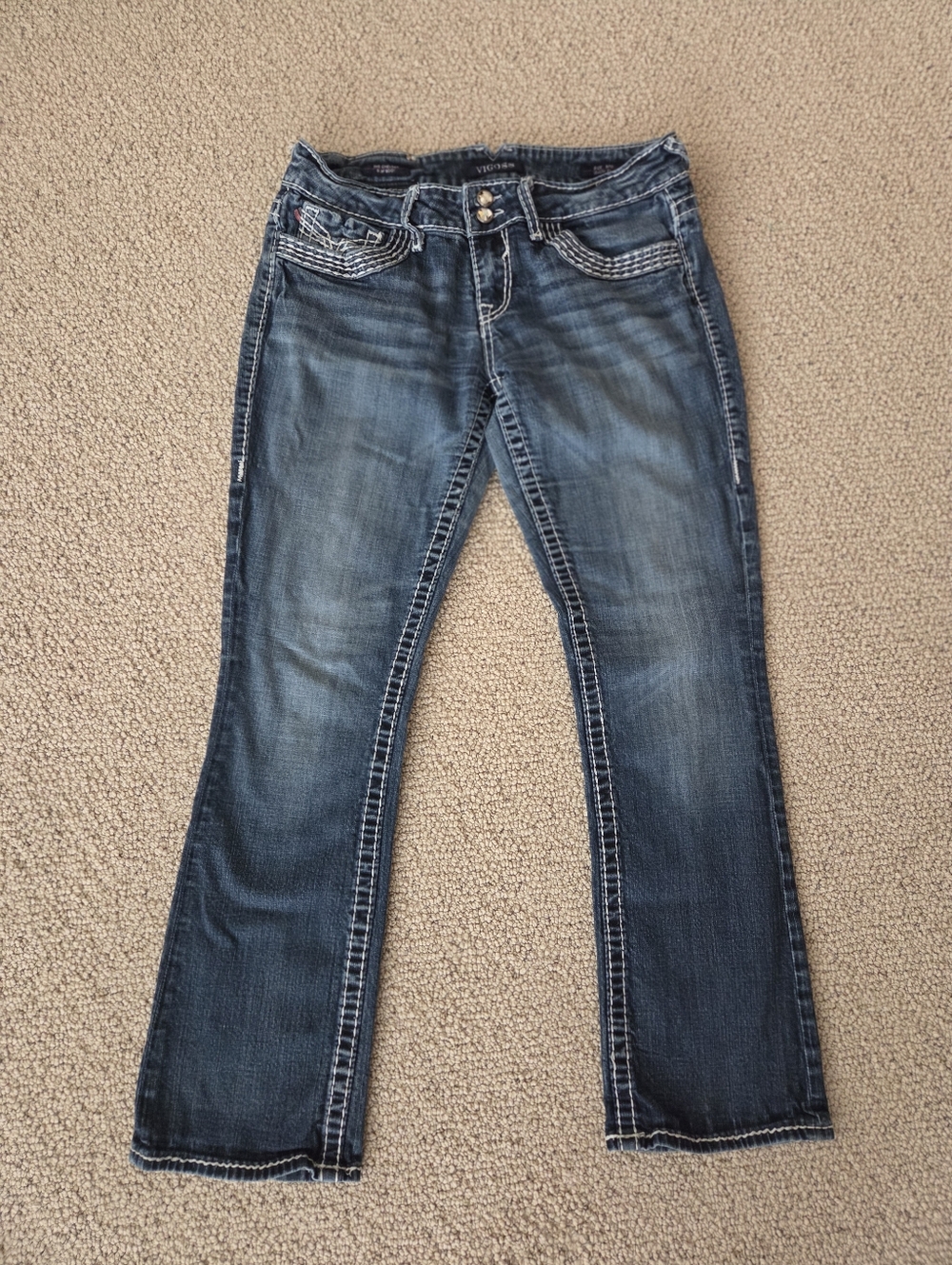 Vigoss 9/10 Dark Blue Women's Slime Boot Cut Jeans